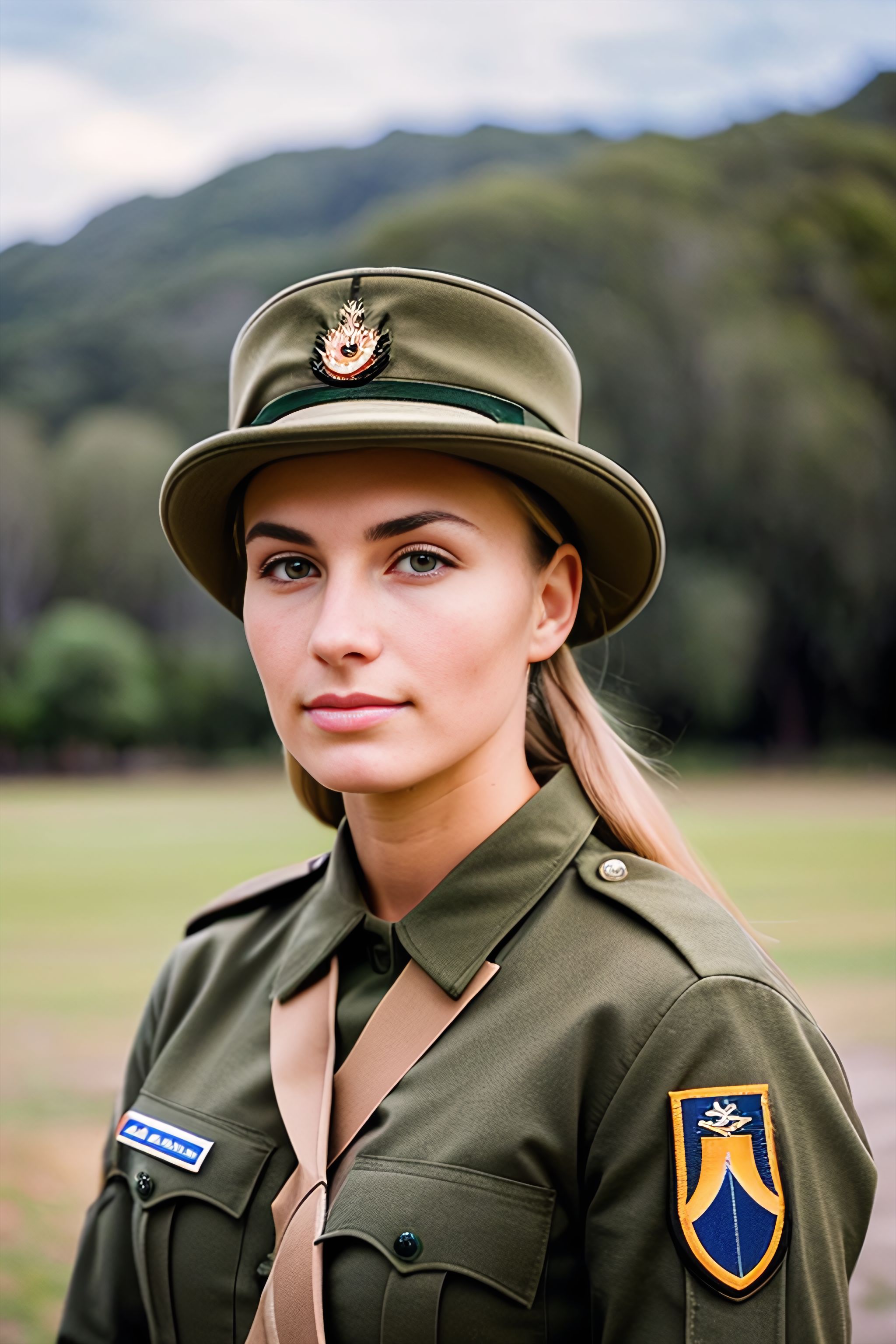 Portrait generated with Stable Diffusion.